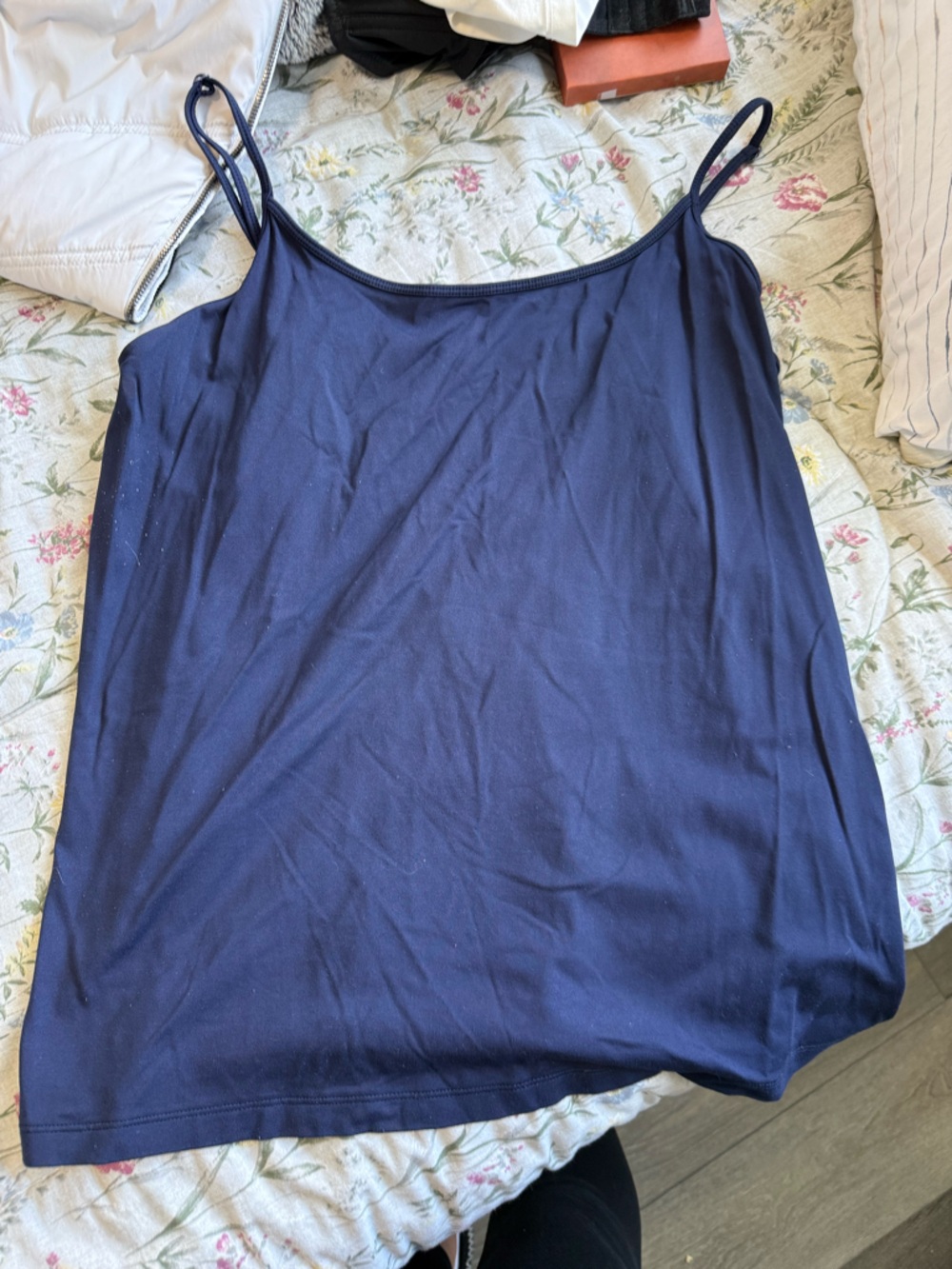 Basic Navy Blue Tank Top
